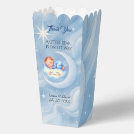 Baby Boy Shower Nodig Moonlight Stars Waterverf ui Bedankdoosjes