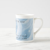 Baby Boy Shower Nodig Moonlight Stars Waterverf ui Porselein Kop (Rechts)