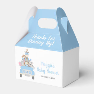 Baby Boy Shower Safari Bedankt voor het rijden doo Bedankdoosjes
