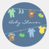 Baby Boy Shower Sticker (Voorkant)