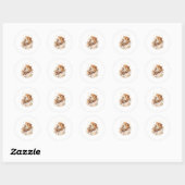 Baby Boy Shower Sticker • Cute Capybara (Vel)