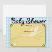 baby boy shower uitnodiging (Voorkant / Achterkant)