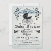 Baby Boy Shower-uitnodiging Kaart (Voorkant)