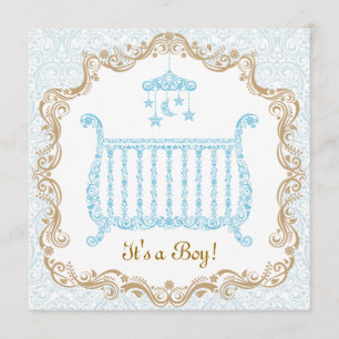 Baby Boy Shower-uitnodiging Kaart