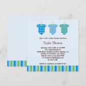 Baby Boy Shower-uitnodiging Kaart (Voorkant / Achterkant)