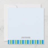 Baby Boy Shower-uitnodiging Kaart (Achterkant)