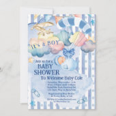 Baby Boy Shower-uitnodiging Kaart (Voorkant)