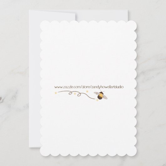 Baby Boy Shower-uitnodiging Kaart (Achterkant)