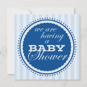 Baby Boy Shower-uitnodiging Kaart