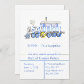 Baby Boy Shower-uitnodiging Kaart (Voorkant / Achterkant)