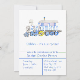 Baby Boy Shower-uitnodiging Kaart