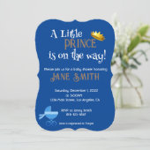 Baby Boy Shower-uitnodiging Kaart (Staand voorkant)