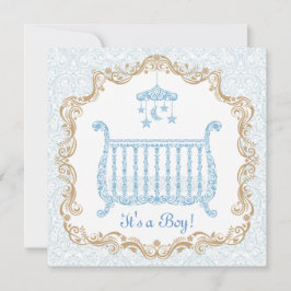 Baby Boy Shower-uitnodiging Kaart