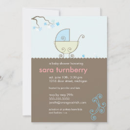 Baby Boy Shower-uitnodiging Kaart
