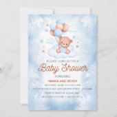 Baby Boy Shower-uitnodiging Kaart (Voorkant)
