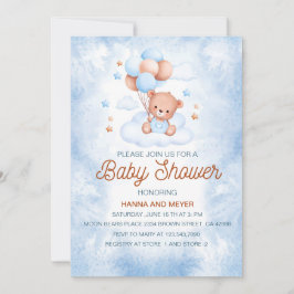 Baby Boy Shower-uitnodiging Kaart