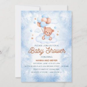 Baby Boy Shower-uitnodiging Kaart