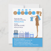 Baby Boy Shower-uitnodiging Kaart (Voorkant)