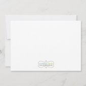 Baby Boy Shower-uitnodiging met bijbehorende envel Kaart (Achterkant)