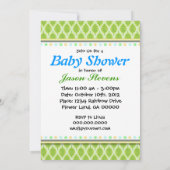Baby Boy Shower-uitnodigingen Kaart (Achterkant)