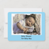 Baby Boy Shower-uitnodigingen Kaart (Voorkant)