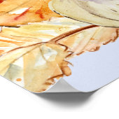 Baby Boy Shower Welkom, onze luibloem Poster (Hoek)