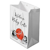 Baby Boy Sneakers met basketbal Medium Cadeauzakje (Voorkant Gekanteld)
