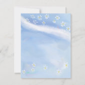 Baby Boy Soft Daisies Waterverf Baby shower Kaart (Achterkant)