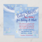 Baby Boy Soft Daisies Waterverf Baby shower Kaart (Voorkant / Achterkant)