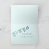 Baby Boy Spanish Gefeliciteerd Kaart (Binnen)