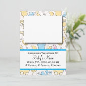 Baby Boy speelgoed Aankondiging (Staand voorkant)