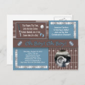 Baby Boy Sportdouche Briefkaart (Voorkant / Achterkant)