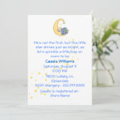 Baby Boy Sprinkle Shower - Uitnodiging (Staand voorkant)