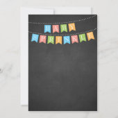 Baby Boy Sprinkle Uitnodiging (Achterkant)