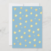 Baby Boy Star Olifant Baby shower per post Kaart (Achterkant)