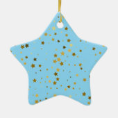 Baby Boy Star Ornament (Achterkant)