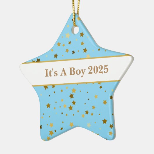Baby Boy Star Ornament (Links)