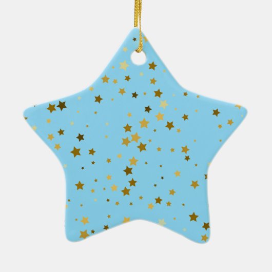 Baby Boy Star Ornament (Achterkant)