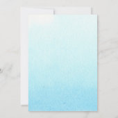 Baby Boy Stork Shower Invitations Kaart (Achterkant)