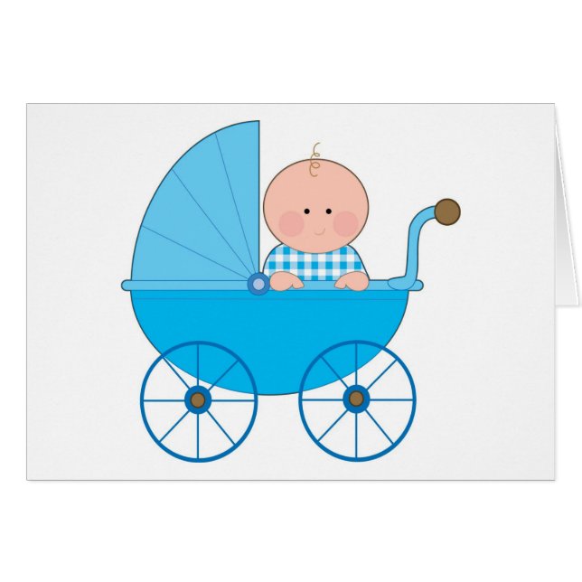 Baby Boy Stroller (Voorkant Horizontaal)