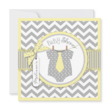 Baby Boy Stropdas Chevron Print Baby shower