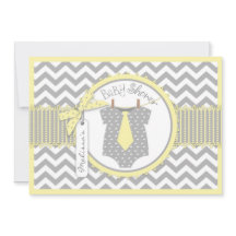 Baby Boy Stropdas Chevron Print Baby shower