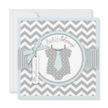 Baby Boy Stropdas Chevron Print Baby shower