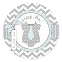 Baby Boy Stropdas Chevron Print Dank je Label