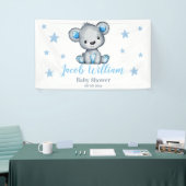 Baby Boy Teddy Bear Banner Sign Backdrop (Beurs)