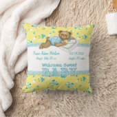Baby Boy Teddy Bear Kussen (Deken)