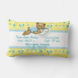 Baby Boy Teddy Bear Kussen 2