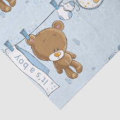 Baby Boy Teddy Bear Tissuepapier (Detail)
