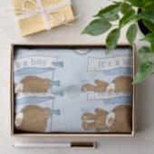 Baby Boy Teddy Bear Tissuepapier (Geschenk)
