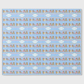 Baby Boy Teddy Bears Cadeaupapier (Vlak)